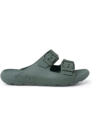 Pisamonas Zapatos Chanclas Suela Eva Doble Hebilla para niño