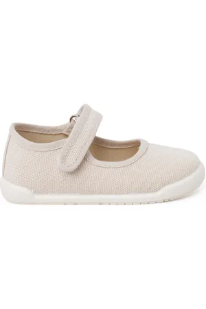 Pisamonas Bailarinas Merceditas Barefoot Lona Canvas Tira Adherente para niña
