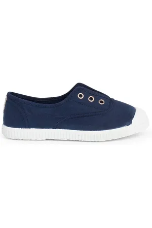 Pisamonas Zapatillas Zapatillas Lona Punta Goma Sin Cordones para mujer