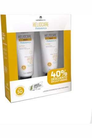 Heliocare Protección solar 360° Pediatrics Protector Solar Loción Spf50 Pack 2 X para mujer