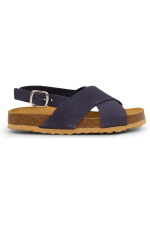 Pisamonas Sandalias Sandalias Tiras Cruzadas Niño En Nobuck para niño