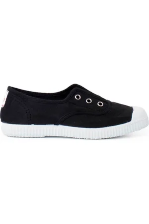 Pisamonas Zapatillas Zapatillas Lona Punta Goma Sin Cordones para mujer