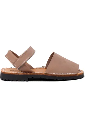 Pisamonas Sandalias Menorquinas Niños Avarcas Nobuck Cinta Adhesiva para niño