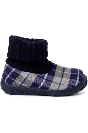 Pisamonas Pantuflas Zapatillas Casa Bota Con Cuello Tipo Calcetín Lana para niño