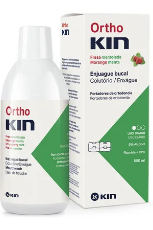 Kin Tratamiento corporal Ortho Enjuague Bucal fresa Mentolado para mujer