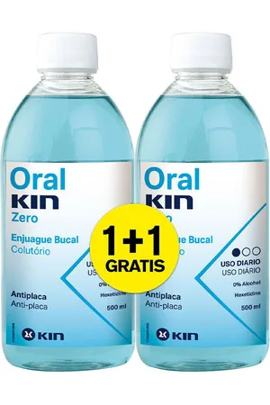 Kin Tratamiento corporal Oral Zero Enjuague Bucal Lote para mujer