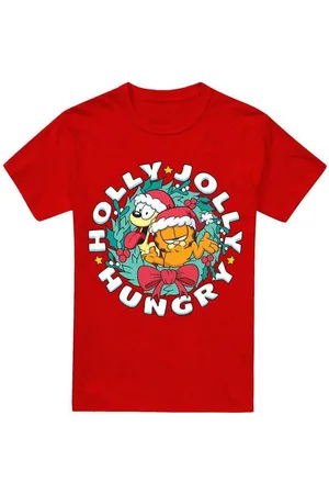 Garfield Tops y Camisetas Holly Jolly Hungry para mujer