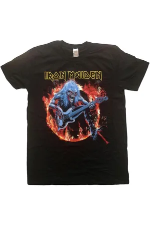 Iron Maiden Camiseta manga larga Fear Live Flames para mujer