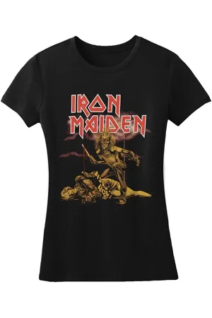 Iron Maiden Camiseta manga larga Slasher para mujer