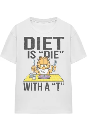 Garfield Tops y Camisetas Diet Is Die With a T para mujer