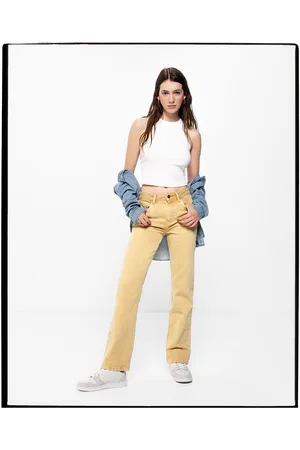 Springfield Jeans Slim Cropped Lavado Sostenible Pantalones Vaqueros,  Medium_Blue, 38 para Mujer: : Moda