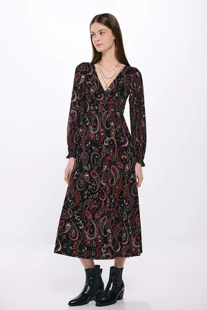 Springfield Vestido midi estampado paisley