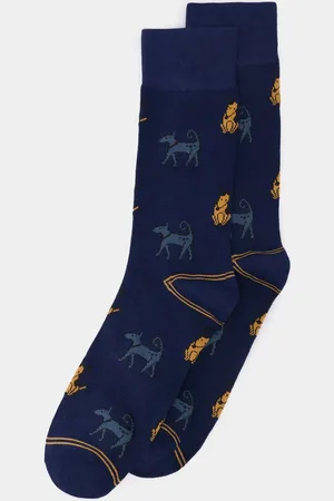 Springfield Calcetín jacquard perros