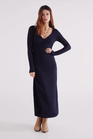 Springfield Vestido midi estructura crochet