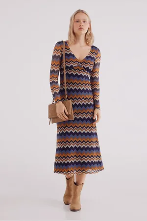 Springfield Vestido zigzag crochet