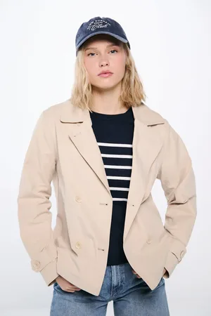 Springfield Gabardina corta doble abotonadura