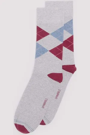 Springfield Calcetín jacquard rombos