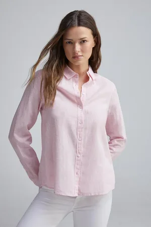 Springfield Camisa manga larga algodón lino