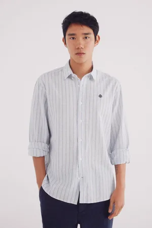 Springfield Camisa lino rayas