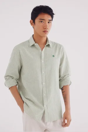 Springfield Camisa lino rayas
