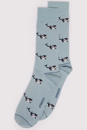 Springfield Calcetín jacquard orcas