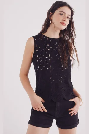 Springfield Top crochet combinado