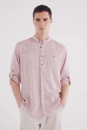 Springfield Camisa mao 3/4 lino viscosa