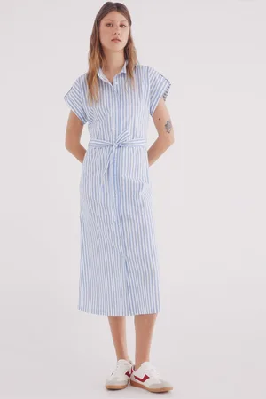 Springfield Vestido camisero rayas