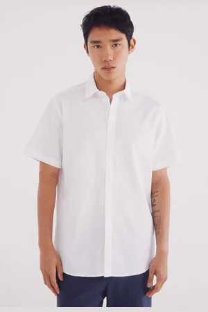 Springfield Camisa manga corta lino