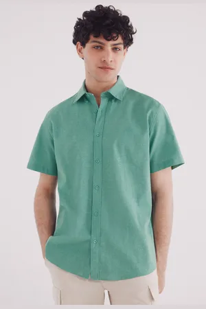 Springfield Camisa manga corta lino