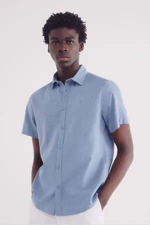 Springfield Camisa manga corta lino
