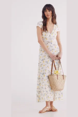 Springfield Vestido midi estampado limones