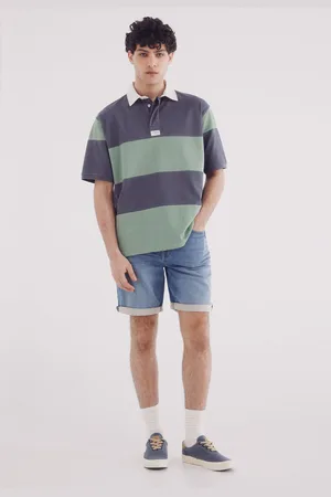 Springfield Bermuda vaquera en knit denim medio slim fit