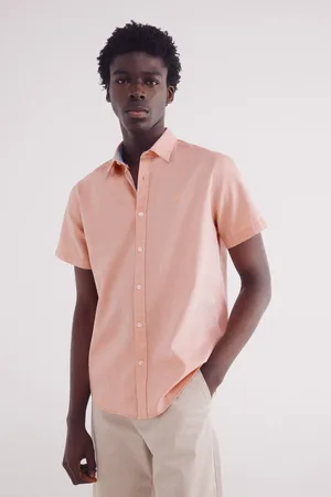Springfield Camisa manga corta estructura bicolor