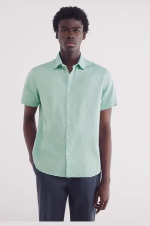 Springfield Camisa manga corta estructura bicolor