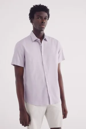 Springfield Camisa manga corta estructura bicolor