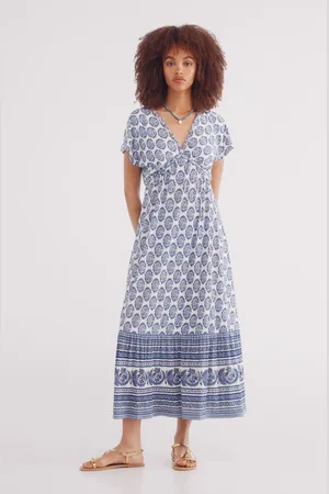 Springfield Vestido midi estampado boho