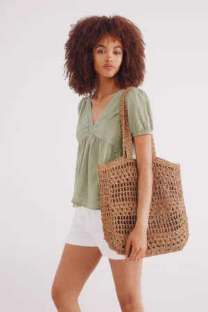 Springfield Bolso shopper rafia