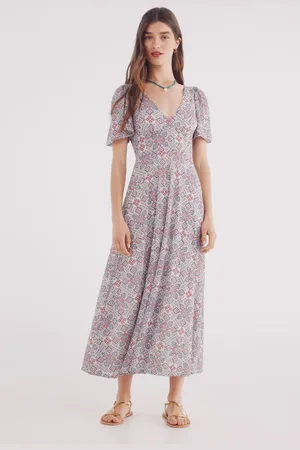 Springfield Vestido midi estampado geométrico