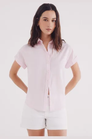 Springfield Camisa oxford ligera manga corta