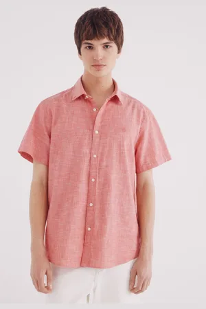 Springfield Camisa manga corta efecto lino