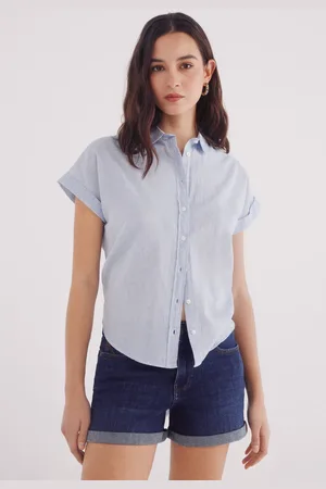 Springfield Camisa oxford ligera manga corta