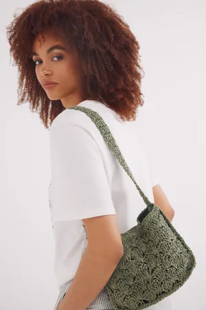 Springfield Bolso hombro rafia