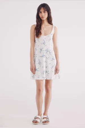 Springfield Vestido corto corsetero estampado