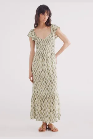 Springfield Vestido midi estampado geométrico