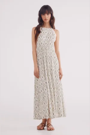 Springfield Vestido midi estampado étnico