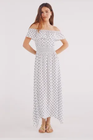 Springfield Vestido midi estampado étnico