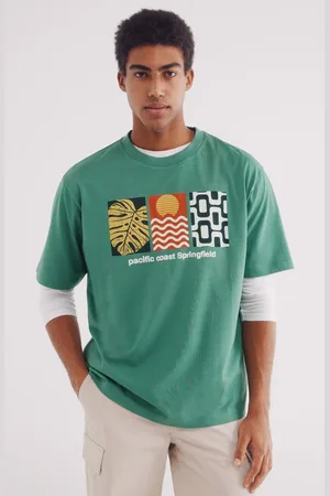 Springfield Camiseta estampado tropical