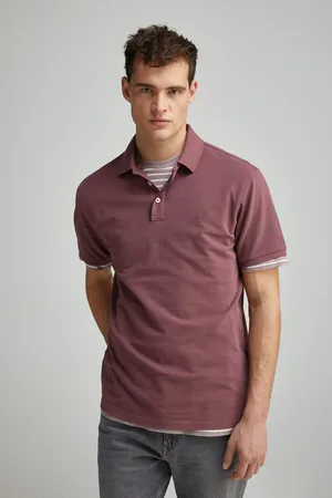 Springfield Polo piqué contraste tapeta slim fit