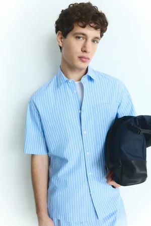 Springfield Camisa manga corta popelín rayas